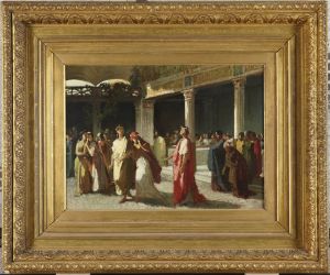 Dramatic Scene in a Court by Lord Frederick Leighton