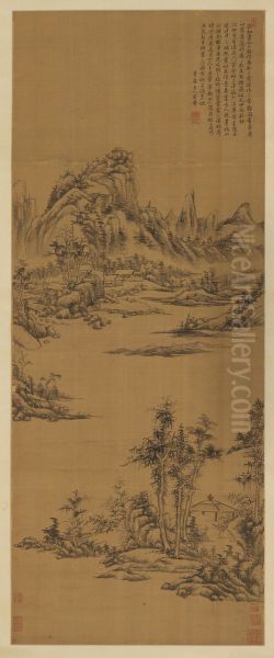 Landscape in the Style of Ni Zan - view 1