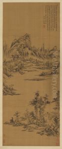 Landscape in the Style of Ni Zan by Song Luo