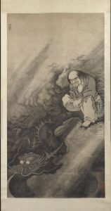 Immortal Riding on Dragon, in Qing style Immortal Riding on Dragon, in Qing style