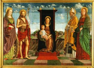 Virgin and Child Enthroned with Four Attendant Saints