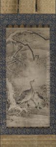 Geese in Winter Landscape by Kano Motonobu
