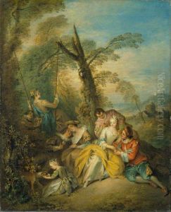 The Swing (La conversation interessant) by Jean-Baptiste Pater