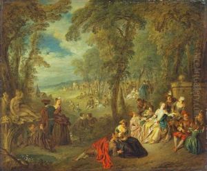 Fete in a Park by Jean-Baptiste Pater