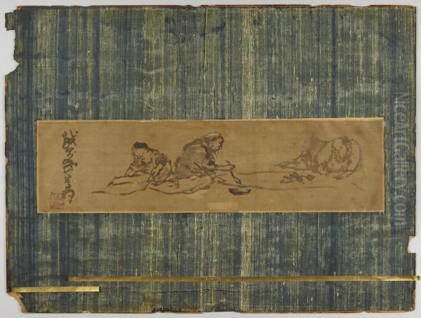 Calligrapher and Attendants - view 1