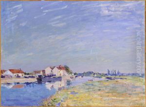 Saint Mammes by Alfred Sisley