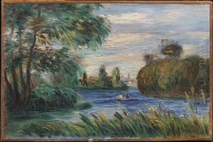 River Landscape by Pierre Auguste Renoir