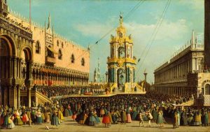 the Giovedi Grasso Festival in the Piazzetta