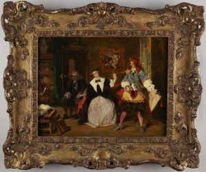Madame de Maintenon and Scarron by Augustus Egg