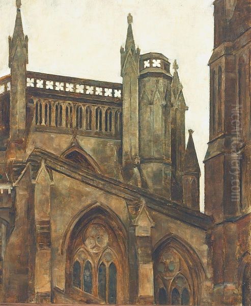 Capturs House, Wells, seen from the Freemasons Lodge. - view 1