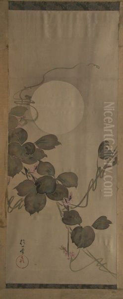 Moon and Flowering Arrowroot - view 1