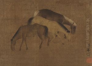 Horses, in Yuan style by Zhao Mengfu