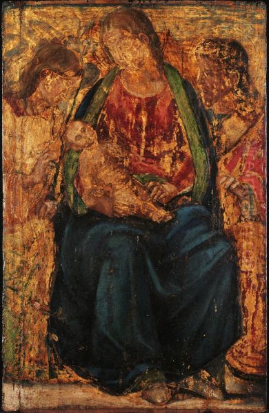 Virgin and Child with the Archangel Gabriel and an Unidentified Saint - view 1