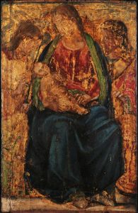 Virgin and Child with the Archangel Gabriel and an Unidentified Saint by Luca Signorelli