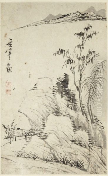 Landscape in the Style of Ni Zan - view 1