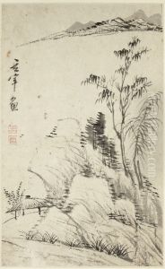 Landscape in the Style of Ni Zan by Dong Qichang