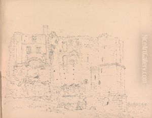 Mettingham Castle, Suffolk, England by Thomas Girtin