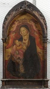 Madonna and Child, Four Angels