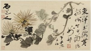 Flowers and Calligraphy (Hua niao za hua ce hua niao za hua ce) by Gao Fenghan