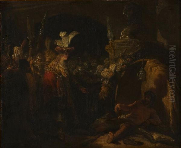 Alexander before Diogenes - view 1
