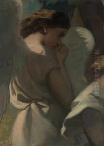 An Angel Praying in the Garden of Olives by Theodore Chasseriau