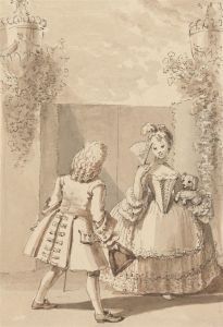 Hogarth Declaring His Love to Miss Thornhill by John Thomas Smith