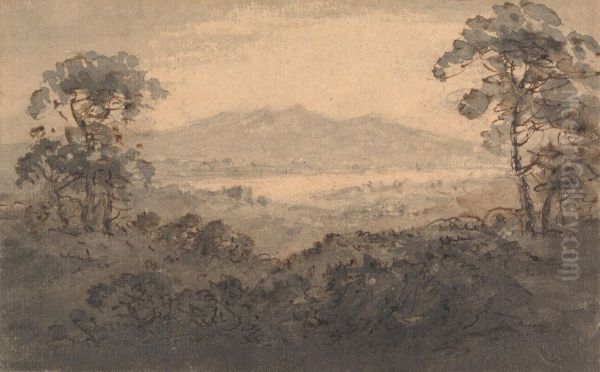 Landscape with Lake and Mountains - view 1
