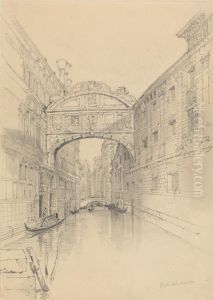 The Bridge of Sighs, Venice by Samuel Prout