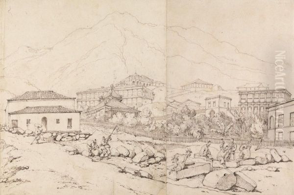 Building on a Hillside in a Mountainous Village (China?) - view 1