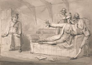 Morgan Offending the Delicate Organs of Captain Wiffle by Samuel Collings