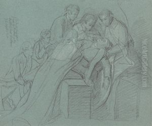 Study for the Central Group in the "Death of Earl of Chatham"