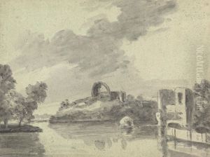 River view with Ruins