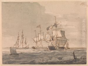 Men-of-war off the Coast by John Cleveley the Younger