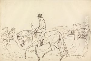 Scene with Horse and Rider Scene with Horse and Rider