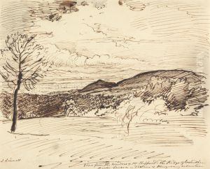 View from Mr. Sheppard's Window, The Ridge, Gloucestershire by John Linnell