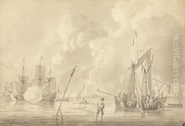 Firing a Salute - view 1