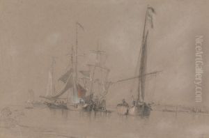 Shipping off the Coast near Corton by Joseph Stannard