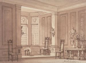 Hall in a Gothic Mansion
