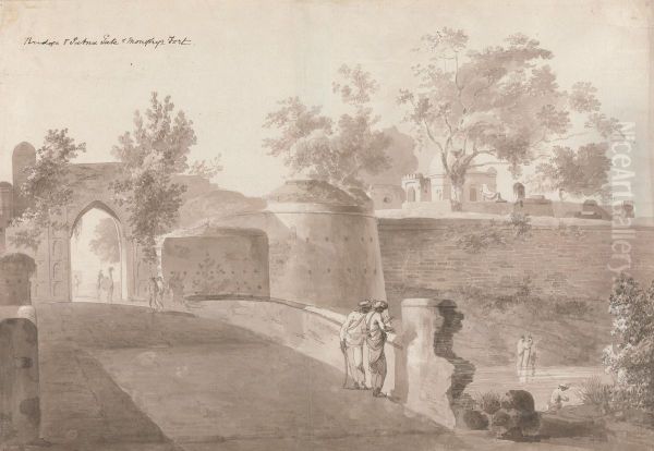 Bridge and Patna Gate and Monghyr Fort - view 1