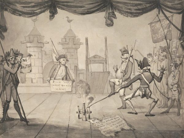 An Ampitheatrical Version of the Fall of Bastille - view 1