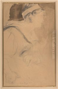 Study of a Girl for "Mary, Queen of Scots, Escaping from Loch Leven Castle" by David Wilkie