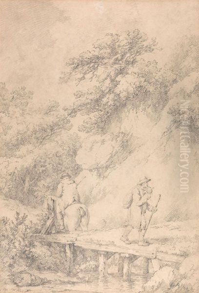 Two Men on a Country Road - view 1
