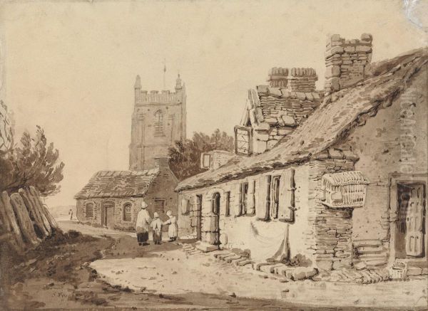 Church and Cottages - view 1