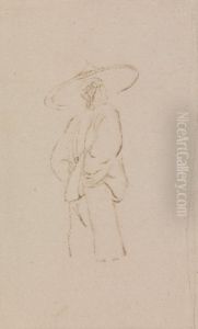 Five Figure Sketches on One Mount by George Chinnery