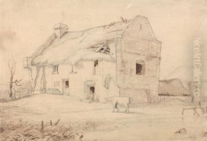 Cottage with Grazing Horses