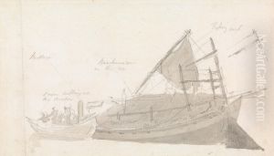 Fishing Boat with Small Craft Alongside Fishing Boat with Small Craft Alongside