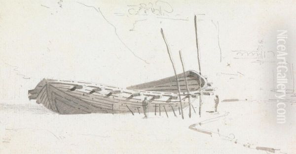 Hull of a Boat on Shore - view 1