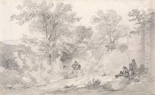 Lane with Figures, May 1802 - view 1