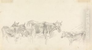 Study of Cattle and Donkeys by Sawrey Gilpin