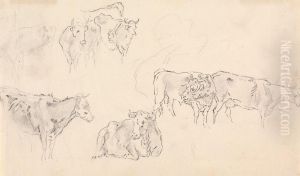 Cows with Bull in the Foreground by Sawrey Gilpin